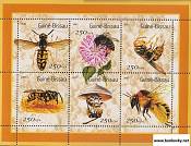 *Známky Guinea Bissau 1984 Osy a včely séria MNH - Kliknutím na obrázok zatvorte -